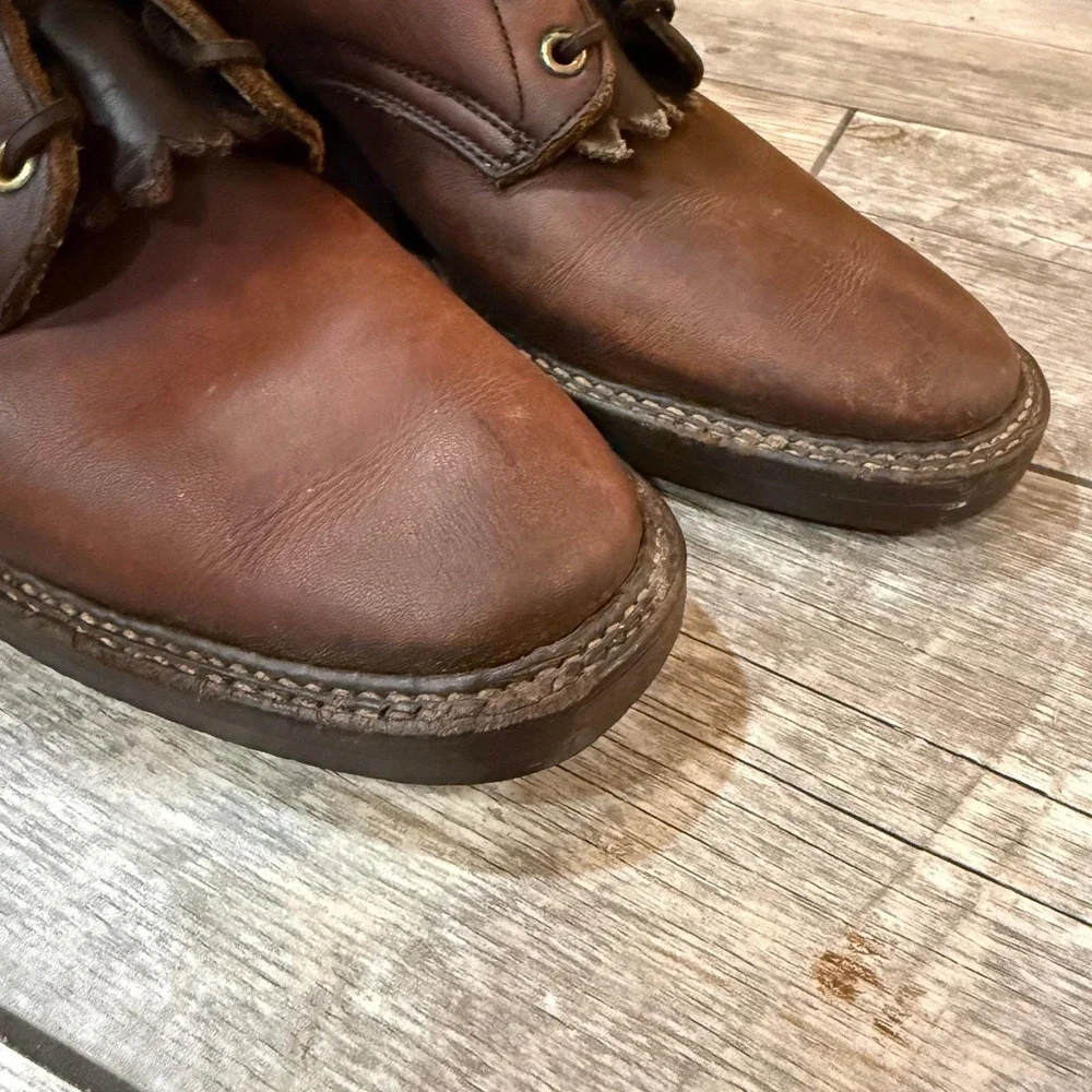 Vintage Heritage Leather Packer Style Vibram‎ Workwear Western Boots Men 12B